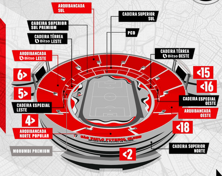 ESTÁDIO DO MORUMBI: GUIA DE SETORES Saiba Como Funciona A Divisão Do